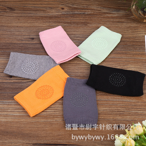 Creative children's anti-slip knee pads socks cotton knee pads with adhesive socks baby learning to walk knee pads socks