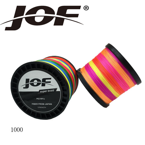 JOF Xinli fishing gear 8 braid PE Dalima colorful fishing line 1000 meters anti-biting line fishing line fishing line cross-border