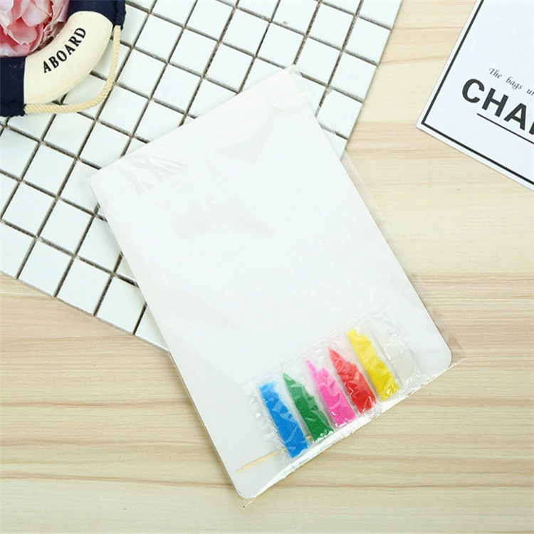 Набор для песочной живописи DIY для детей, 6 цветов песка, 15×20 см бумажные дорожки, смешанные узоры