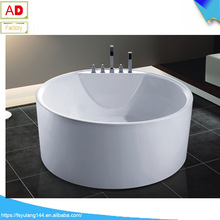 供应一体成型圆形浴缸 双人主题酒店浴盆  圆形独立亚克力浴缸