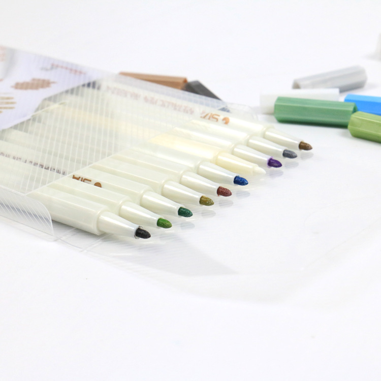 Sta STA6551-10 color traje pluma de metal multicolor escritura graffiti pluma pintura pluma 10 color paquete