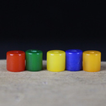 高仿蜜蜡桶珠 仿象牙桶珠 合成青金隔珠 树脂仿蜜蜡色桶珠