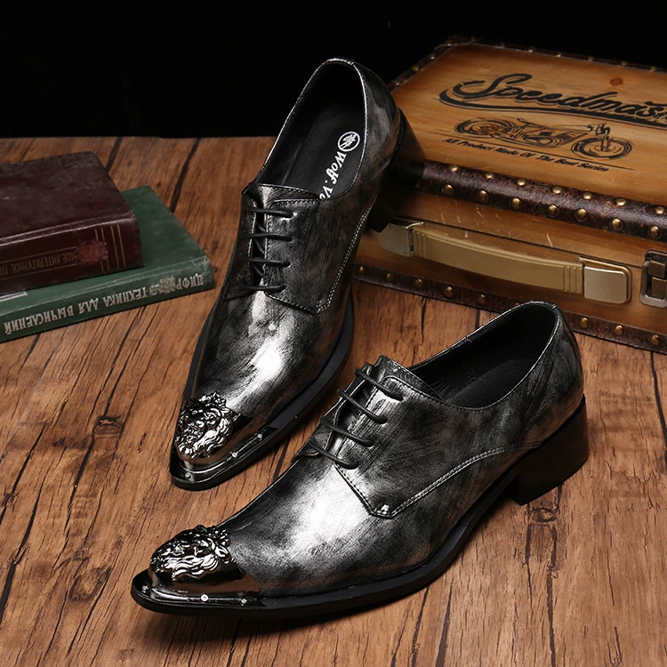 Модные педикюрные деловые туфли из воловьей кожи, мужские остроносые туфли из натуральной кожи на шнуровке, дышащие свадебные туфли в британском Корейском стиле с низким верхом, модные