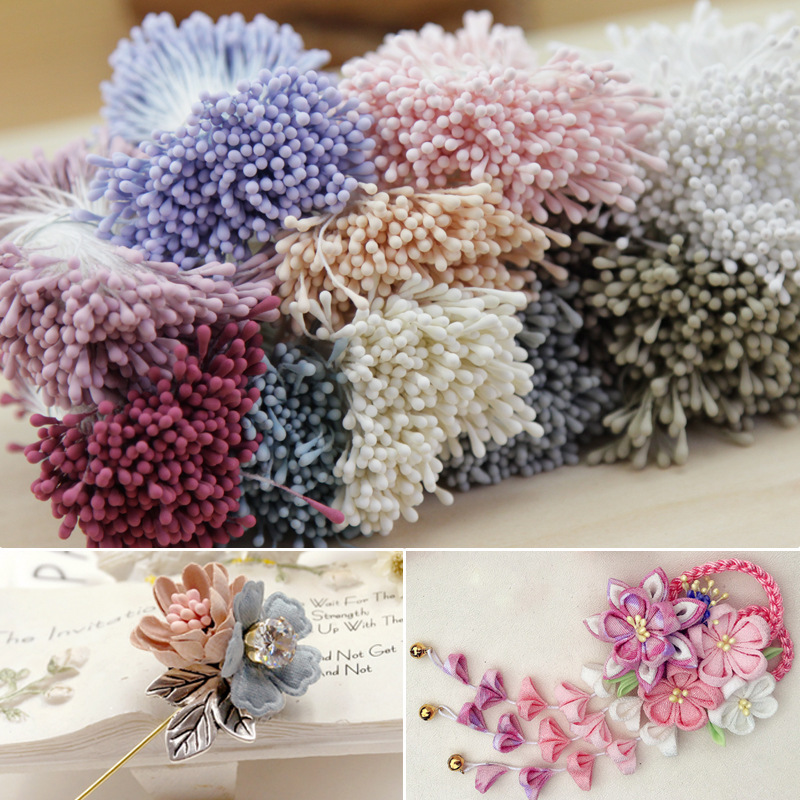 Handmade DIY Korean style matte flower core matchhead flower core flower core and wind fine work flower material jewelry accessories