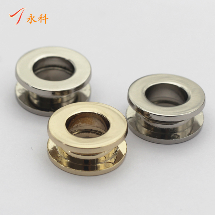 手袋箱包五金配件锌合金压铸圆形气眼扣皮具包包金属汽眼扣