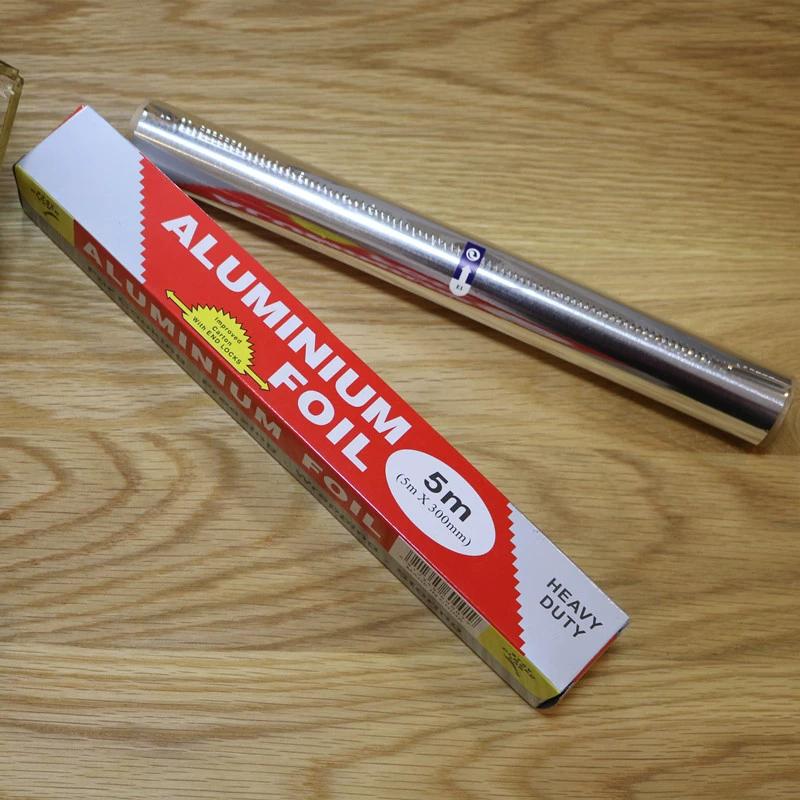 Factory wholesale baking tin foil barbecue aluminum foil paper packaging tin foil 5m barbecue tin foil barbecue accessories