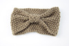 Knitted headband with bow, keep warm helmet handmade, European style