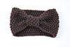Knitted headband with bow, keep warm helmet handmade, European style