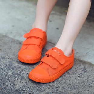 2024 new cloth shoes Korean style children's canvas shoes boys and girls casual board shoes baby Velcro fashion shoes
