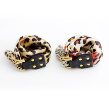 韩版时尚潮流涤纶丝豹纹女士手环丝巾扣批发 义乌小商品批发市场