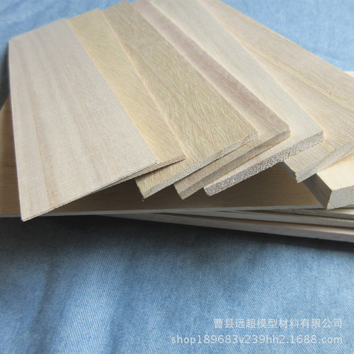 2 mm thick paulownia wood board, paulownia wood strips, solid wood board, thin wood chips, DIY handmade building model materials