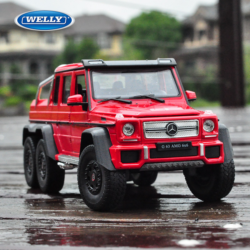 Willy welly1:24 Mercedes-Benz G-Class G63 6*6 off-road vehicle simulation alloy car model