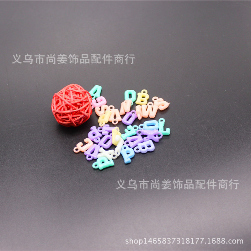 Acrylic beads with letters