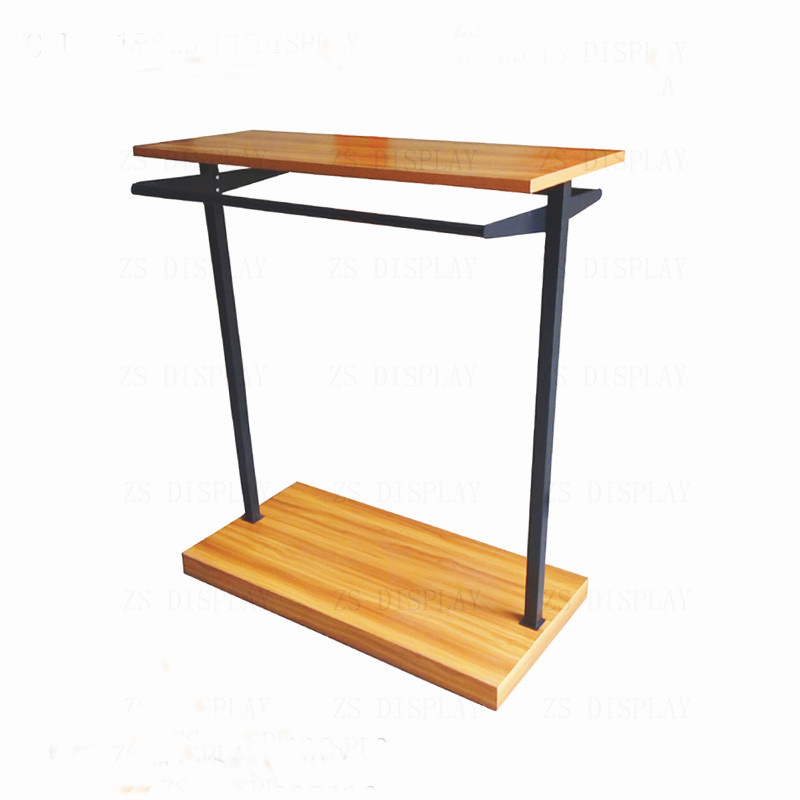 Isla de la ropa estante lateral de dos vías tienda de ropa para niños estante medio piso de las mujeres soporte de exhibición de los hombres ventas directas de fábrica