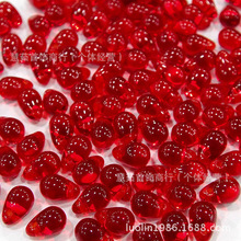 DIY散珠-捷克4*6mm横孔水滴形-高温机压琉璃珠-普通系列360颗一包