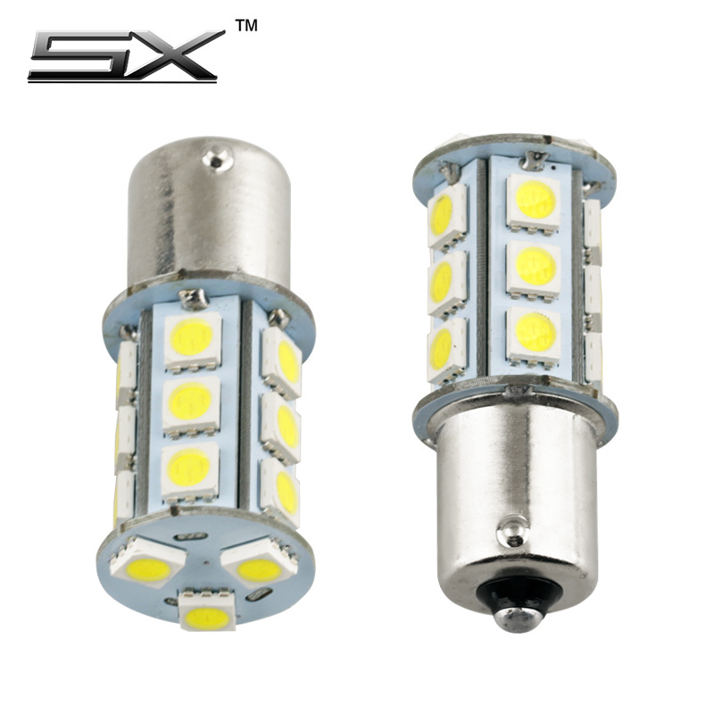 Directo de fábrica LED luz del coche luz de giro 1156 18smd 5050 universal blanco 6000K modificación de la luz del coche