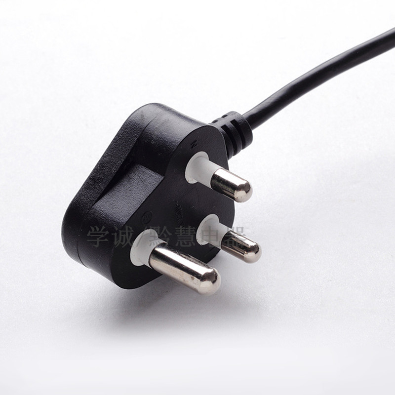 供应南非电源线印度电源插头线大南非插头小南非印规插头电源线