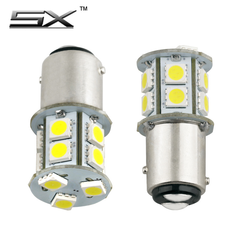 Modificación del coche 1157 luz de freno 5050 universal alta luz de freno led COCHE luz directa de fábrica 13SMD