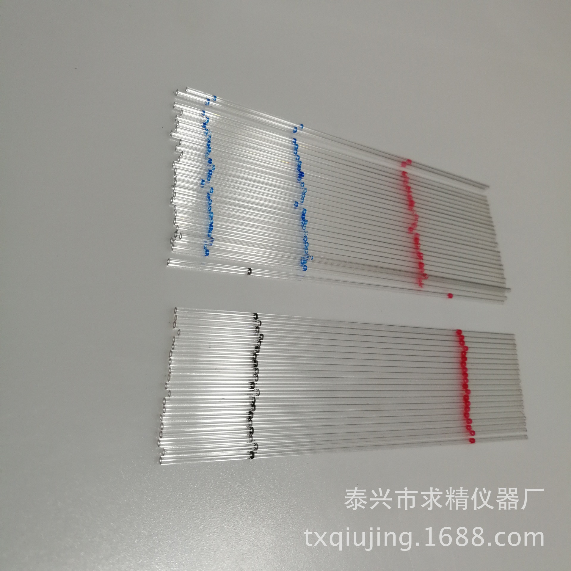 求精厂家直供玻璃毛细管5ul/3ul快检定量毛细管点样采血管可DIY|ms