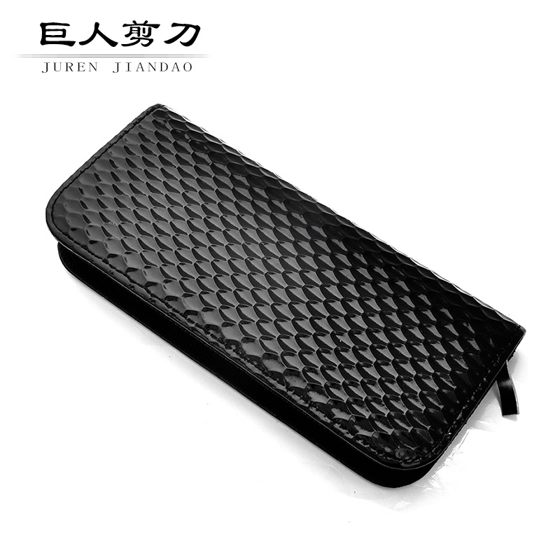 人造皮革剪刀收纳包批发 皮革美发剪刀收纳包 理发剪刀套装工具包