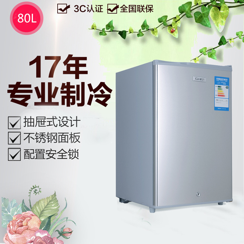 Refrigerador congelado completo garantía nacional BD-80 hogar leche materna mini refrigerador sola puerta té congelador