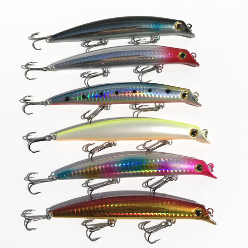 Wholesale Sea Fishing Artificial Bait Minnow Lure Fishing Tools Biomimetic Bait 12cm/16g)
