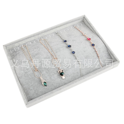Dan Yuan Wholesale Ice Flower Fleece Jewelry Box Decorative Box Ring Earring Necklace Chain Product Storage Display Tray Promotion