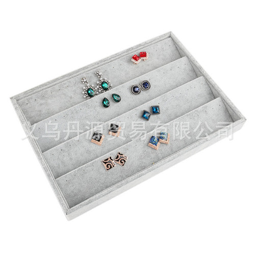 Dan Yuan Wholesale Ice Flower Fleece Jewelry Box Decorative Box Ring Earring Necklace Chain Product Storage Display Tray Promotion