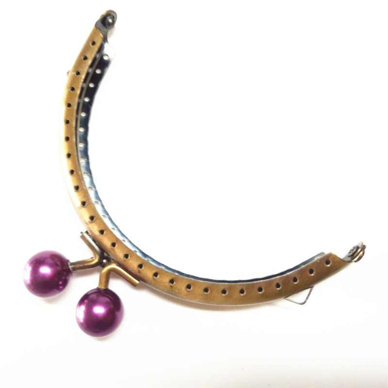 厂家供应 针孔手工钱包五金口架 环保皮包五金口夹批发