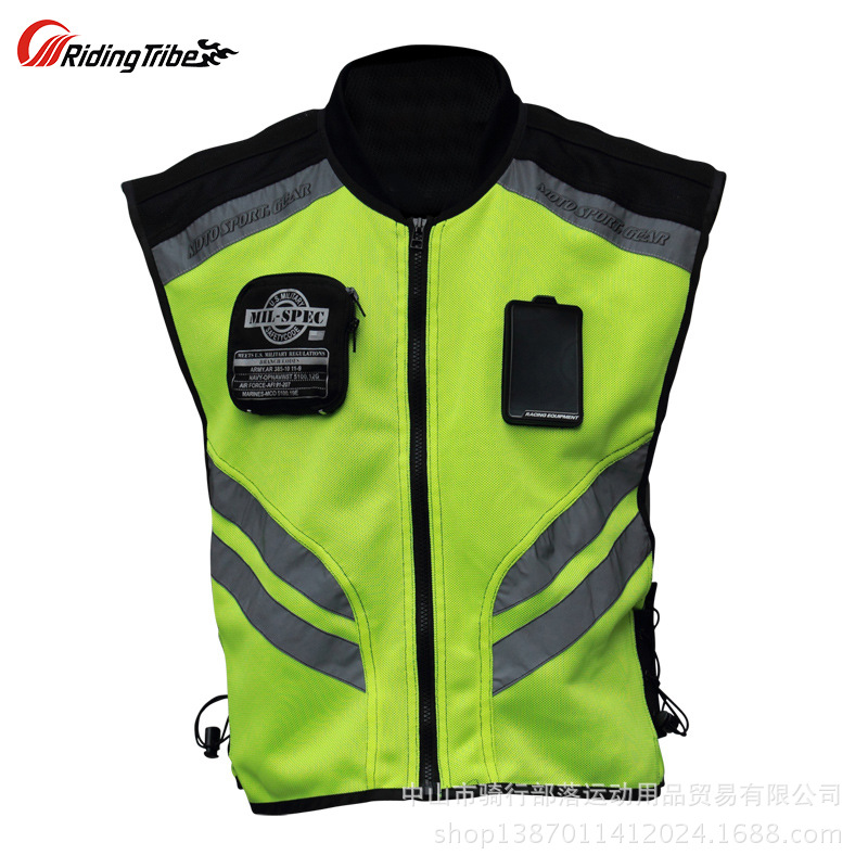 JK-22 motocicleta chaleco reflectante uniforme de la motocicleta uniforme fluorescente traje de seguridad chaleco