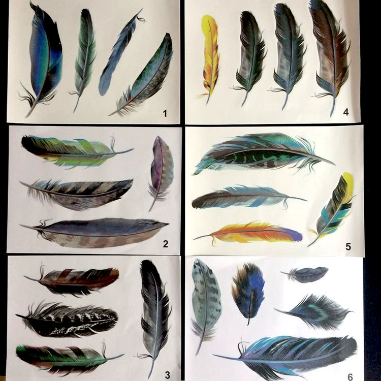 Трансграничные имитация перьев Ebay автомобильные наклейки 3D трехмерные наклейки от царапин модифицированные декоративные наклейки на двери автомобиля наклейки на топливный бак