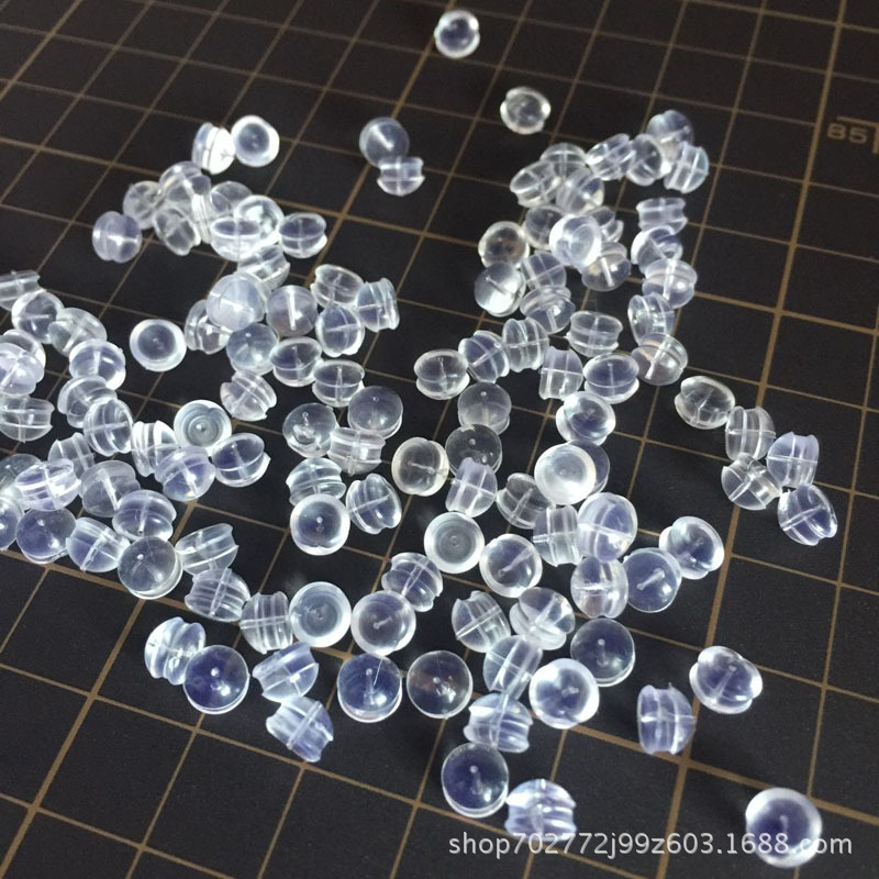 Japonés y coreano DIY accesorios de la joyería del oído de silicona transparente anillo de la oreja enchufe de plástico oído Stud plug de gama alta al por mayor