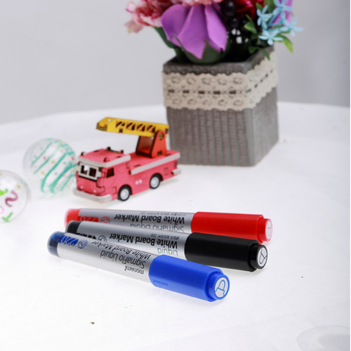 MONAMI Mark pen straight liquid whiteboard 05029 felt tip pen water-based fine whiteboard pen erasable pen
