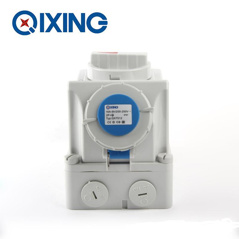 启星科技   机械联锁插座 QX7012 3P/16A IP67