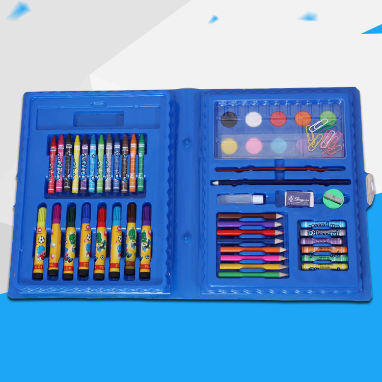 Complete 68-Piece Educational Watercolor Pencil Set Vibrant Colors Portable Set Pencil Case Packagin