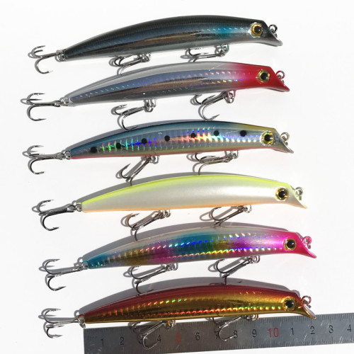 Wholesale Sea Fishing Artificial Bait Minnow Lure Fishing Tools Biomimetic Bait 12cm/16g)
