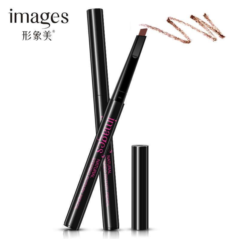 Hermosa imagen, lápiz de cejas giratorio tridimensional natural, impermeable, a prueba de sudor, no fácil de manchar, lápiz de maquillaje, lápiz de cejas, maquillaje al por mayor
