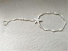 Fashionable trend elastic ankle bracelet from pearl for bride, chain, accessory, European style, wholesale