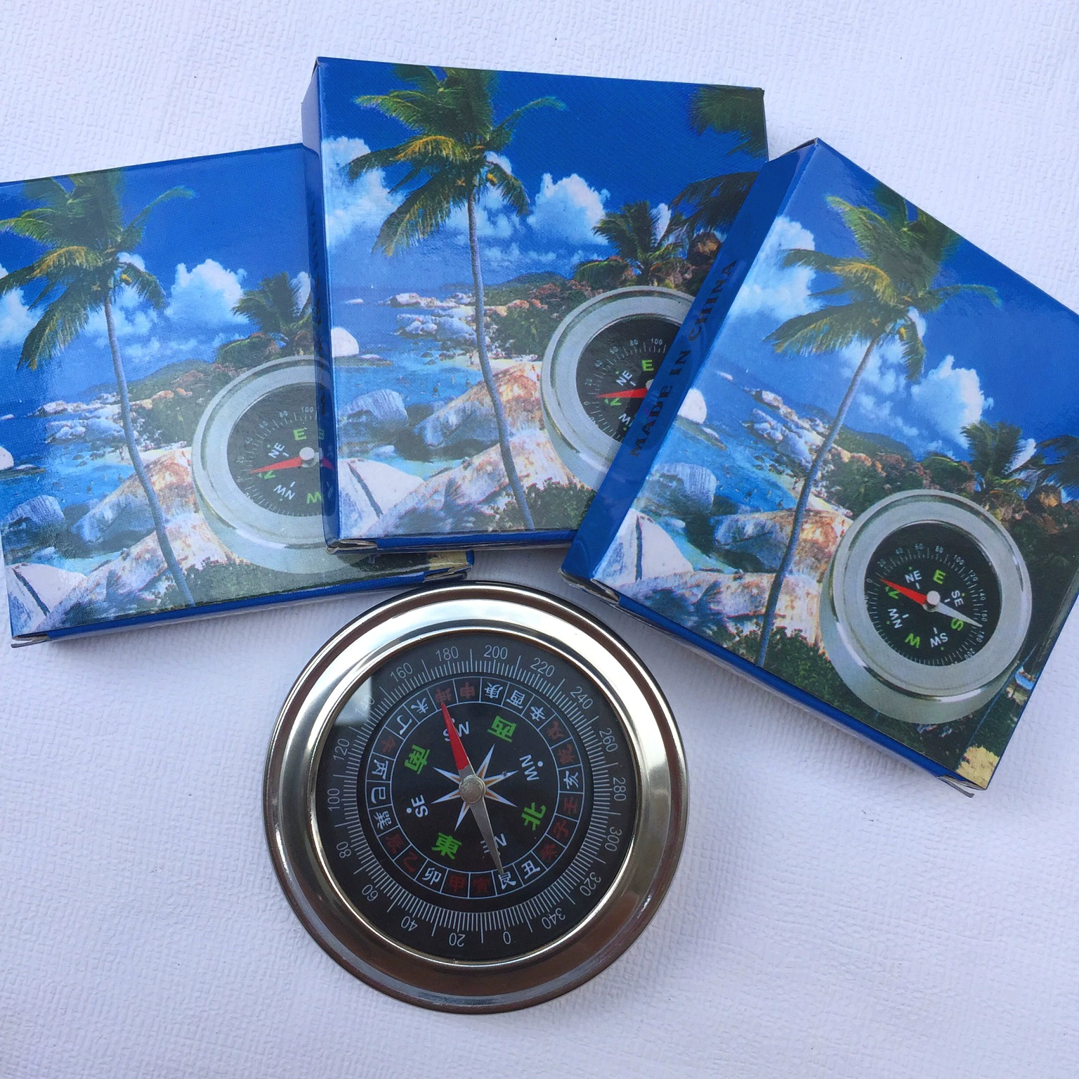 Большой компас 75 мм компас Северный указатель открытый компас металлический компас из нержавеющей стали