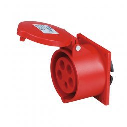 启星QX.315  5芯16A IP44暗装插座/防水工业插头插座/工业插座