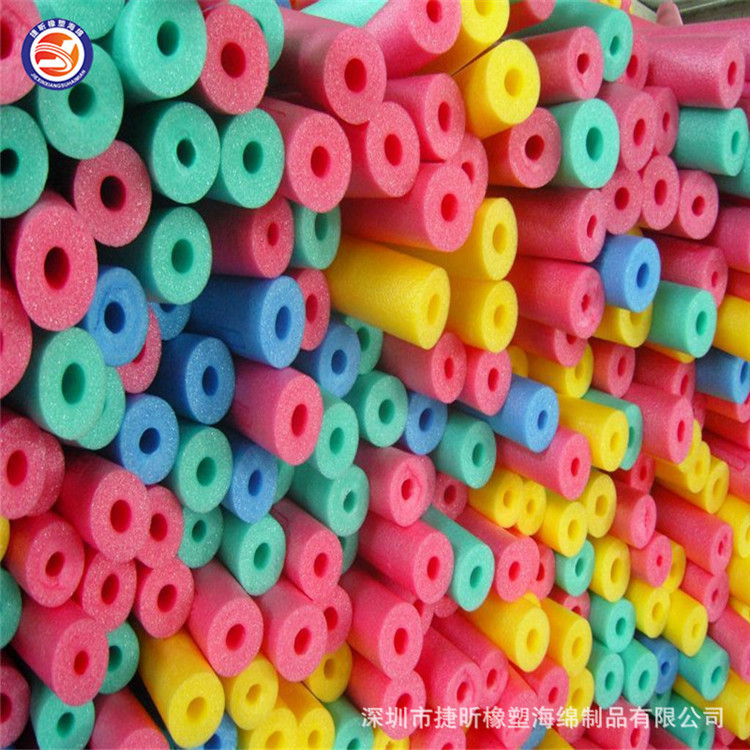 东莞厂家批发减震泡沫包装海绵筒 彩色泡棉装饰管 软高密度空心管