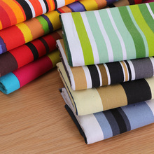 現貨滌棉環保加厚條紋印花10安帆布布料靠枕坐墊寵物墊戶外椅面料
