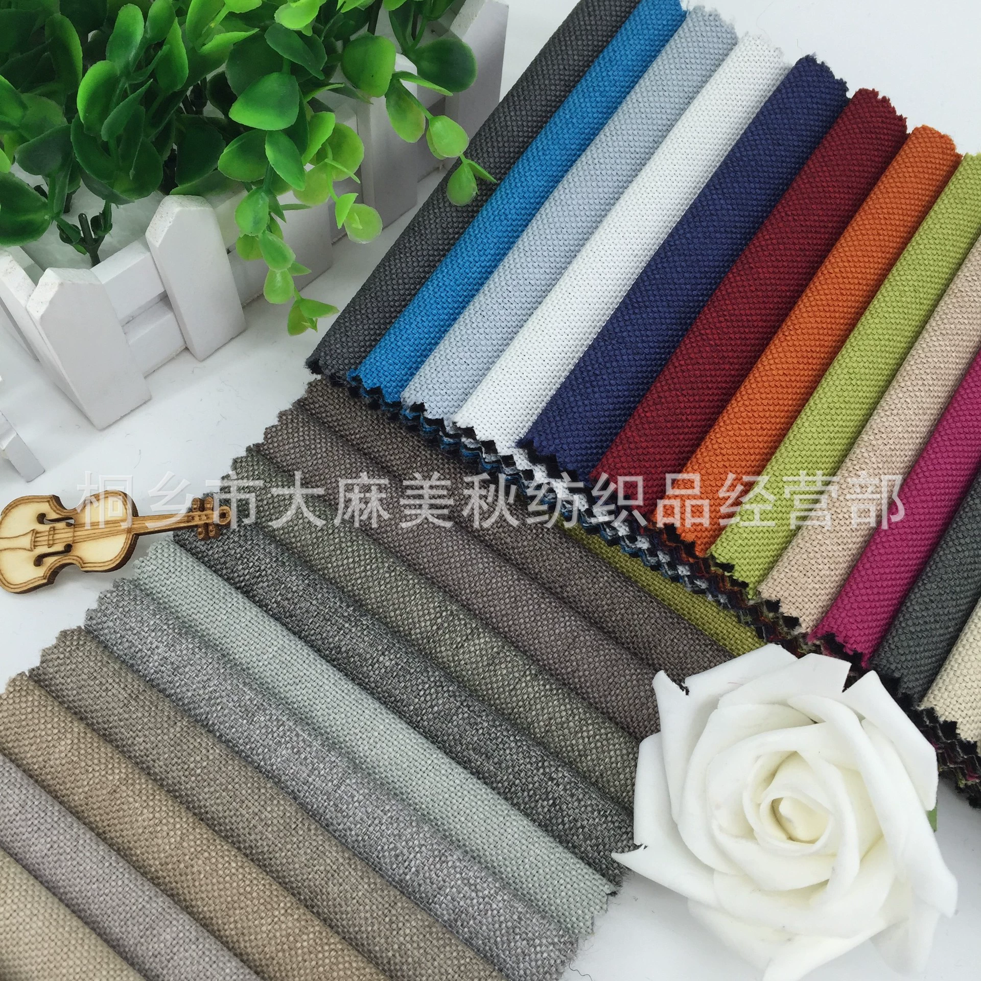 Фабрика прямые поставки имитация белья сплошной цвет красочные белье тонкого белья диван ткань подушки ткани оптом