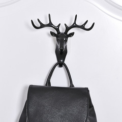 A2495 creative deer head hook three-dimensional wall hanging sticky hook
