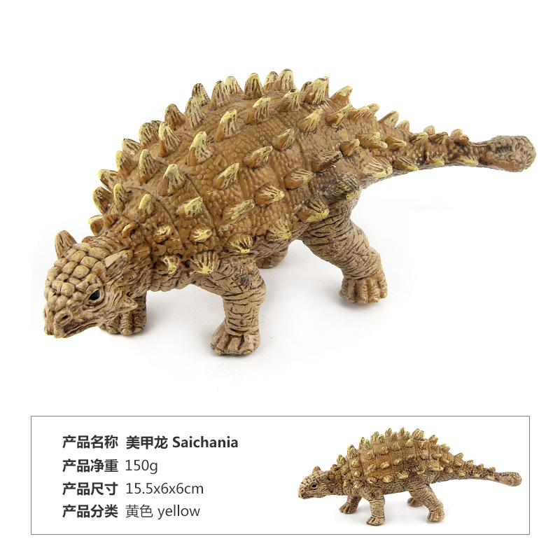 Transfronteriza Venta caliente de los niños del Jurásico dinosaurio modelo de juguete sólido Stegosaurus manicura Dragón Triceratops adornos creativos