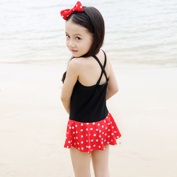 Brand children's cute swimwear with bow