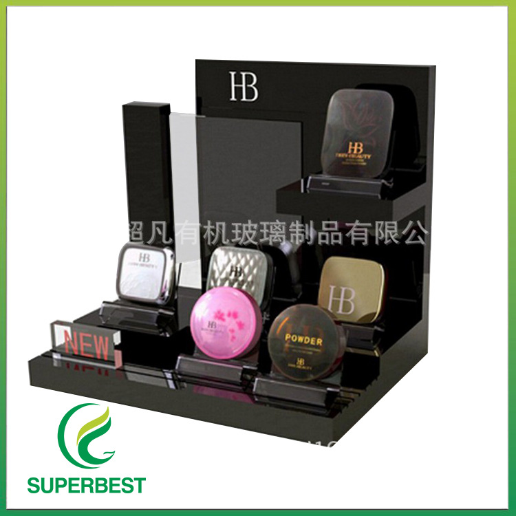 厂家生产亚克力洗面奶香水口红发光展示架有机玻璃化妆品发光展架