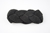 Knitted headband with pigtail, woven demi-season helmet handmade, keep warm hair accessory, European style, Korean style