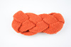 Knitted headband with pigtail, woven demi-season helmet handmade, keep warm hair accessory, European style, Korean style