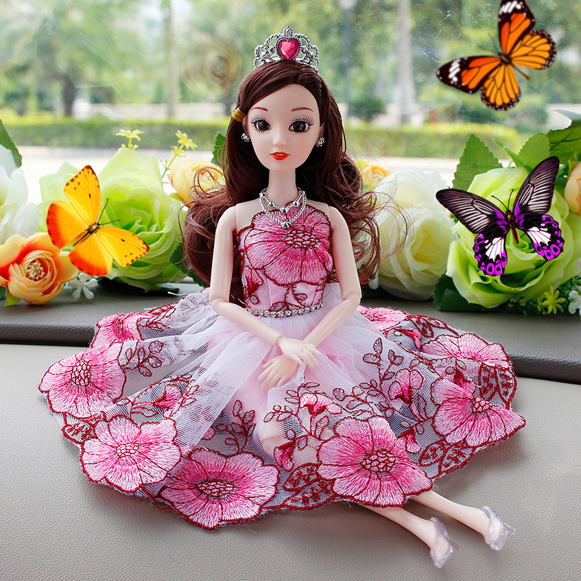 Nuevo juguete creativo Barbie muñeca pequeño vestido accesorios boda princesa traje coche muñeca ropa